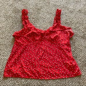 Lush ruffle blouse tank